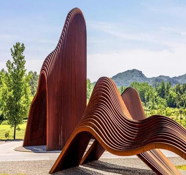 蚌山锈钢板造型